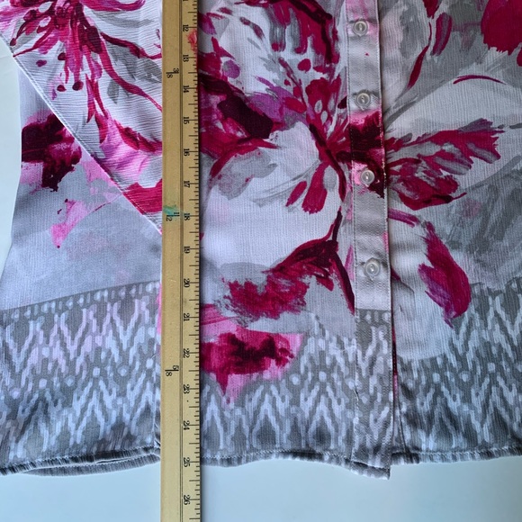 NWT-Allison Daley women’s petite Y neck floral print top - size PXL - Picture 7 of 8